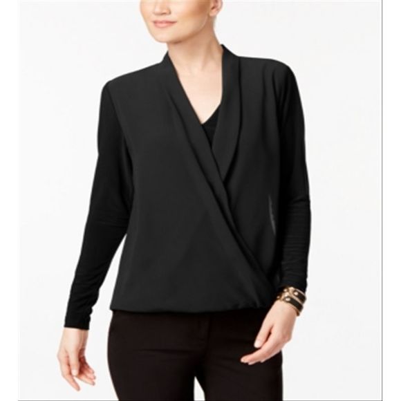 alfani surplice top